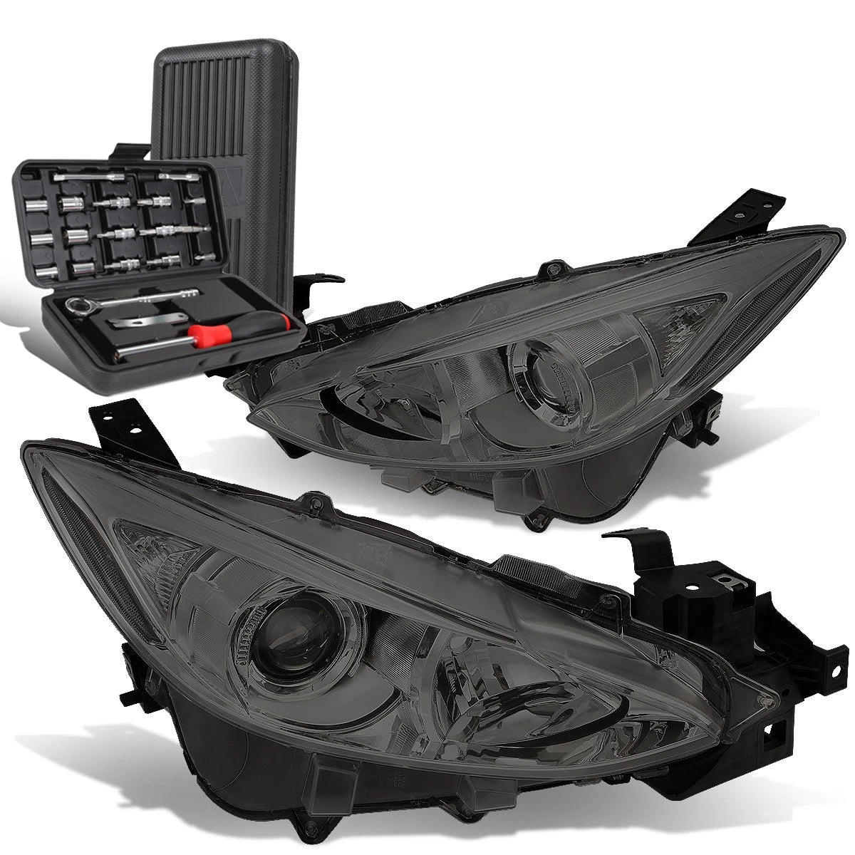 For 2014-2016 Mazda 3 Pair Smoked Clear Signal | Built Supply Co
