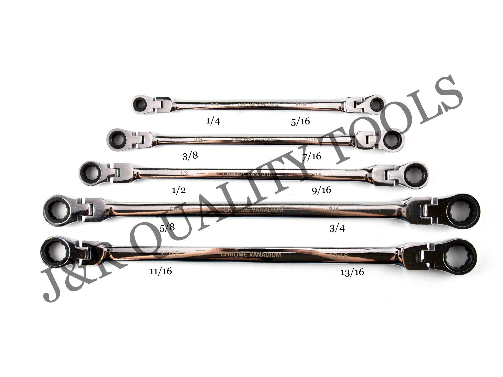 Double Box End Ratcheting Wrench Set