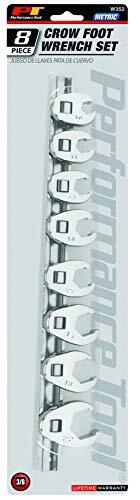 Performance Tool Metric Crowfoot Wrench Set by Performance Tool