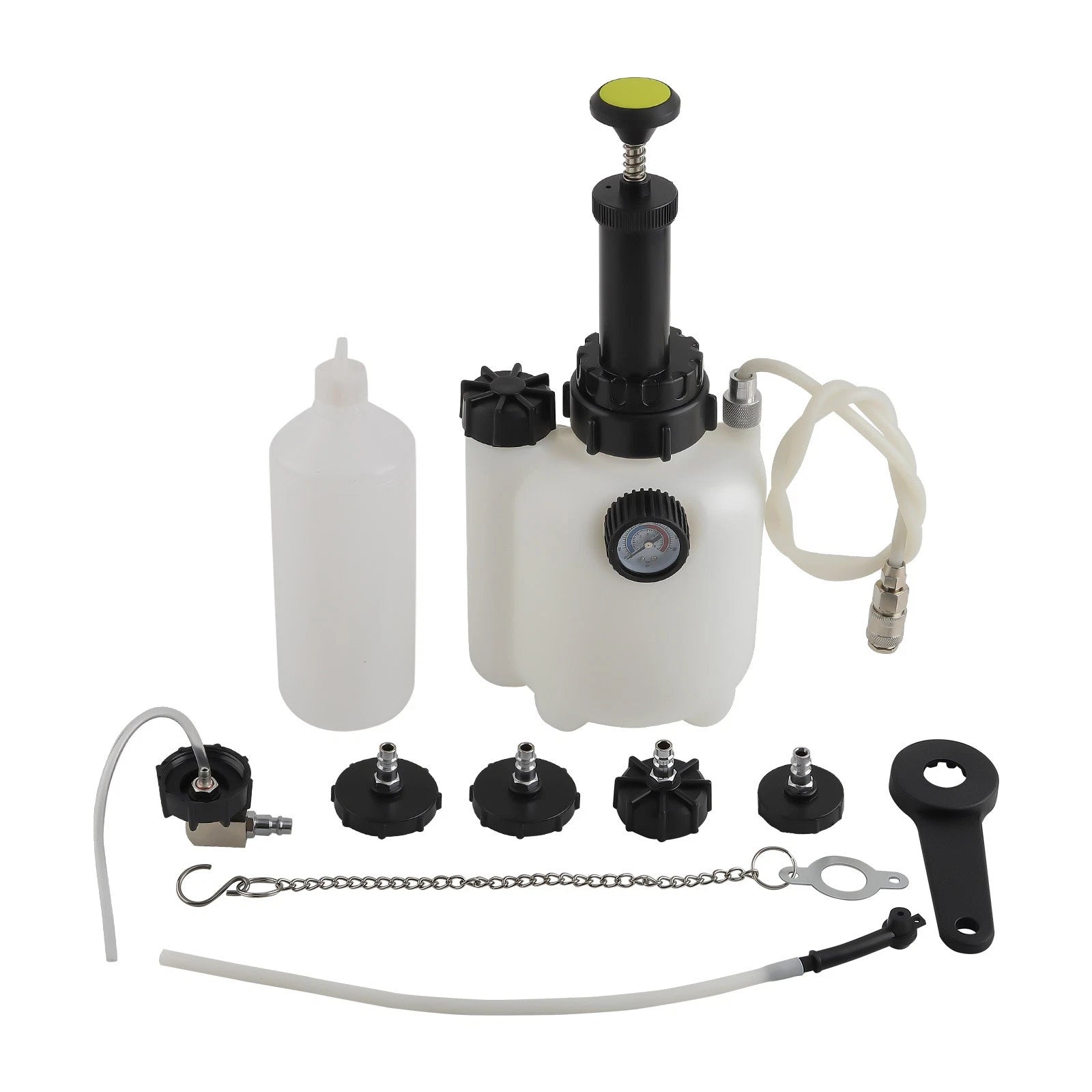 3L+1L Manual Brake Clutch Bleeder Fluid Tool Power Bleeding Kit 4* Adapters