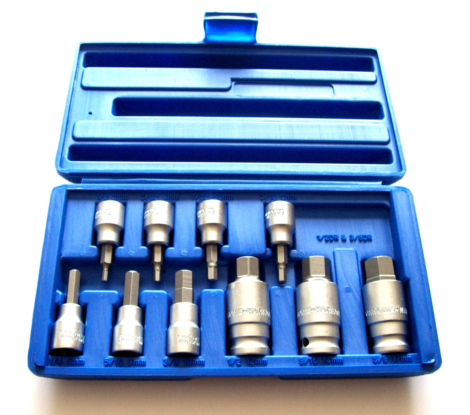 8pc Chrome Extension Bar Socket Ratchet Socket