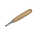 1-1/2" Straight Burnisher With Wooden Handle - Burnisher