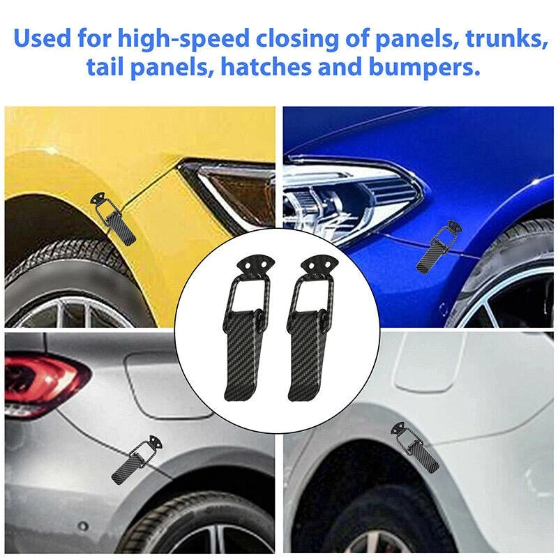 Carbon Fiber Car Bumper Trunk Fender Hatch Lids Quick Release