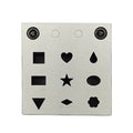 Multi Shape Disc Cutter With Set Of 9 Punches- Flower, Heart, Teardrop
