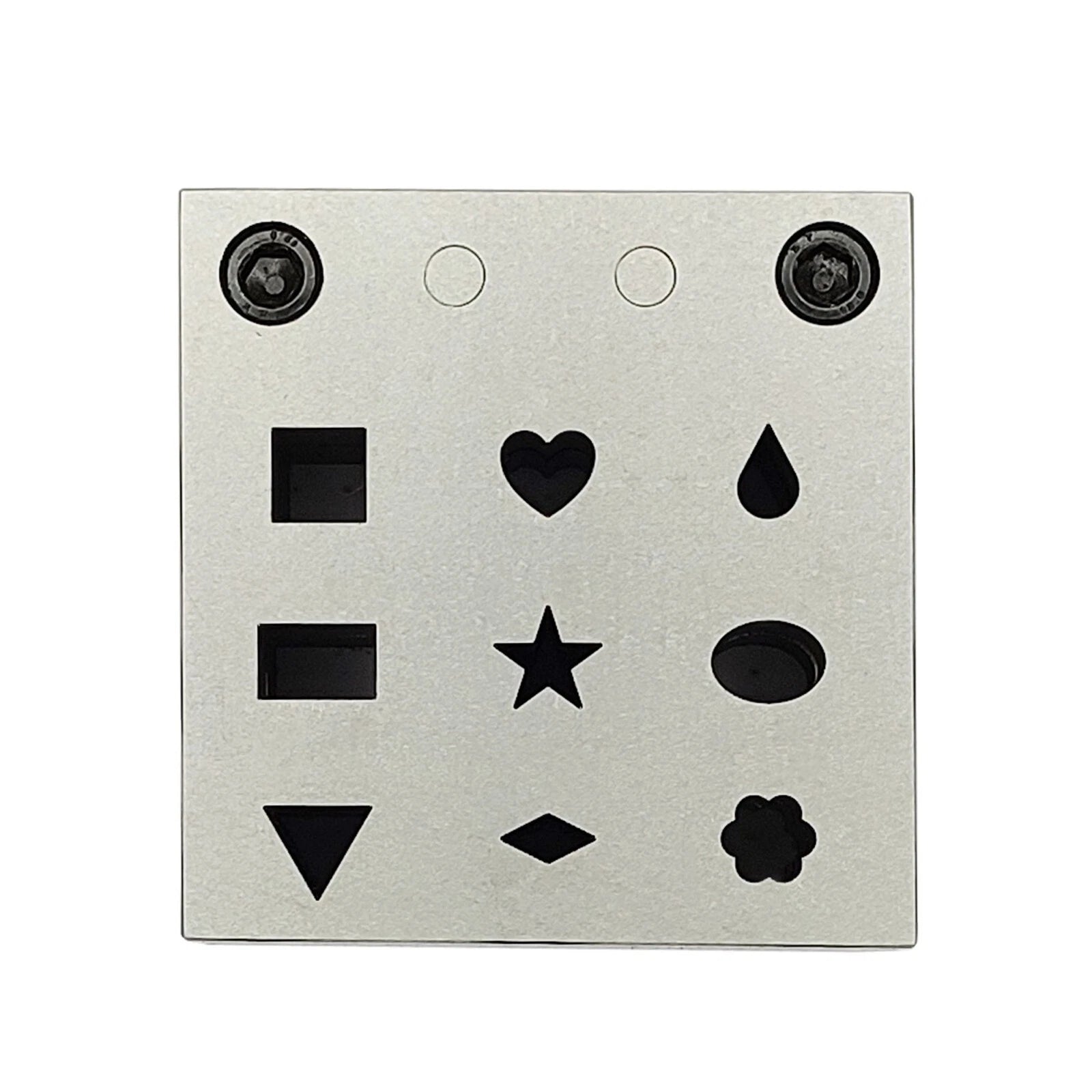Multi Shape Disc Cutter With Set Of 9 Punches- Flower, Heart, Teardrop