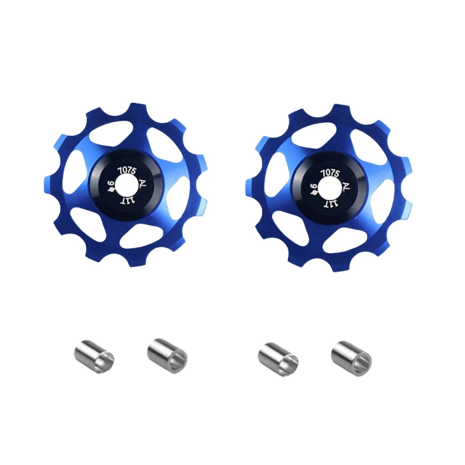 Blue Bicycle Rear Derailleur Pulley Wheel 11t Ceramic Bearings Bike