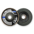10 Pack - 4.5" x 7/8" Zirconia Curved Edge Flap Discs for Fillet Weld