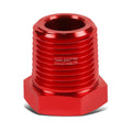 Red Aluminum Oil/Fuel 1/8"Female To 1/2"Male NPT Pipe Bushing Reducer