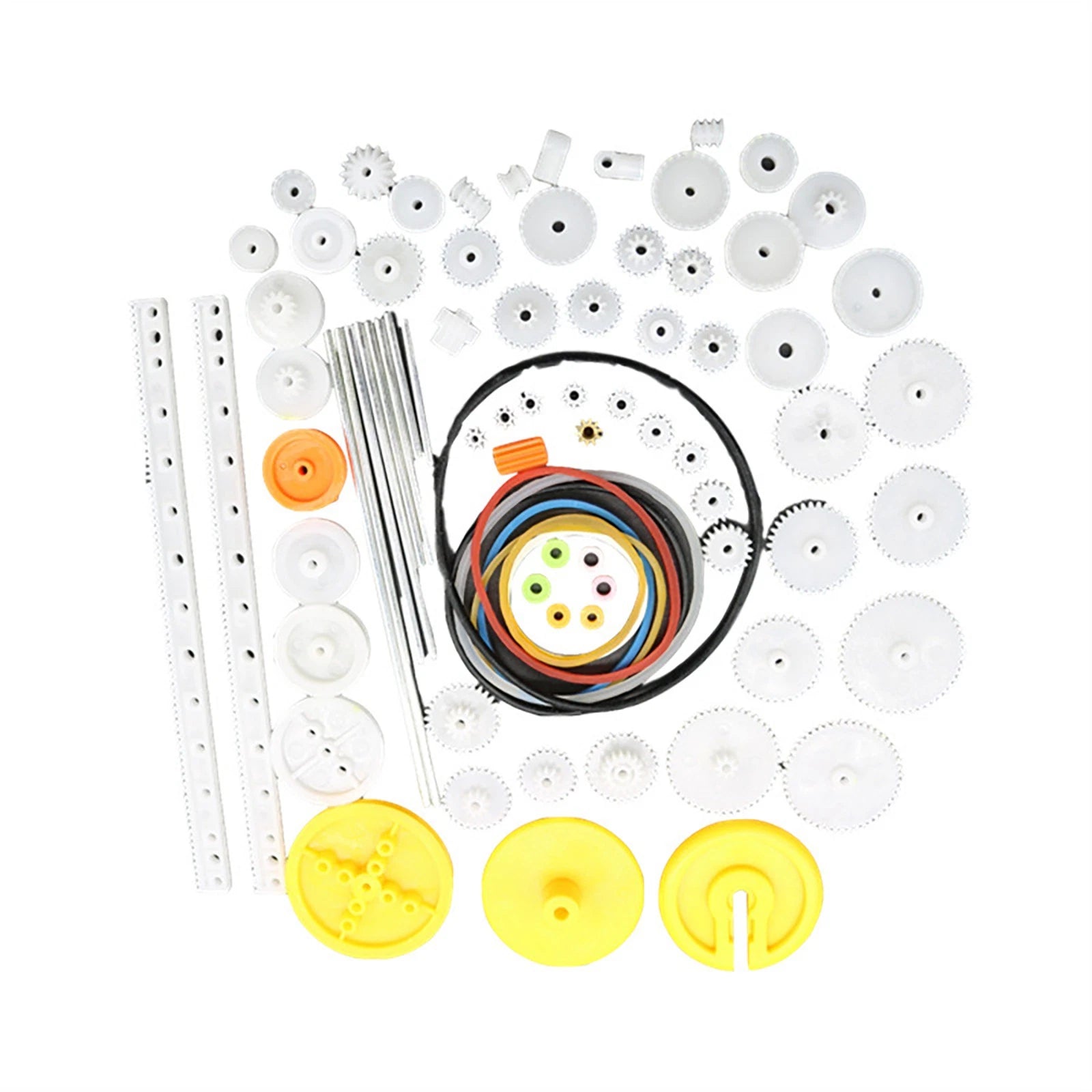 Set Plastic Gear Diy Technology Set For Toy Motor Car Robot Model Kit