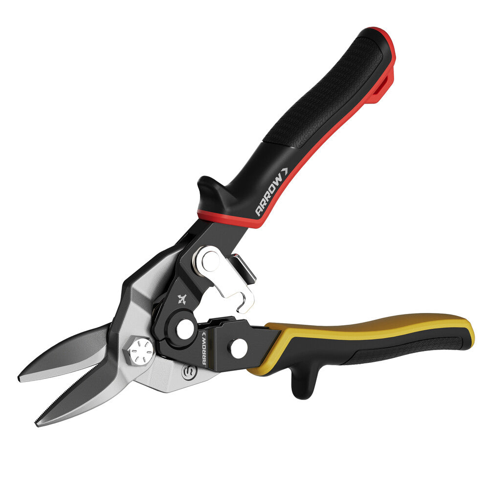 ARROW 8-Inch High Leverage Tin Snips CR-V Steel