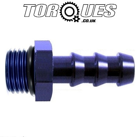 An -6 (an6) Orb-6 9/16" Unf Male to 10MM 3/8" Barb Adapter Fitting