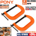 Pony 6-Inch C-Clamp 2-Pack Set by Pony