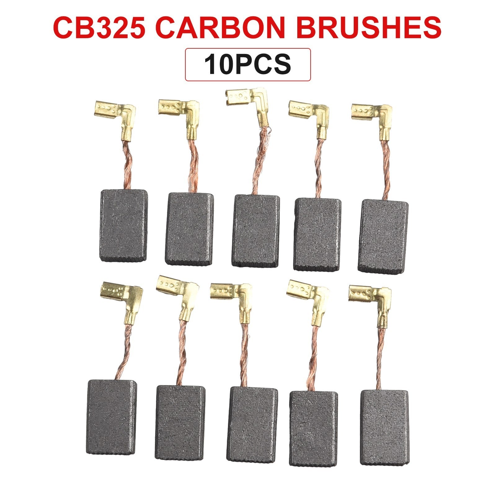 10x Carbon Brushes Set For CB-325 CB325 CB 325 194074-2 For 9553NB 9554NBOpens i