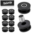 10PC M8 Rubber Isolation Grommets with Stainless Steel Inner Sleeves