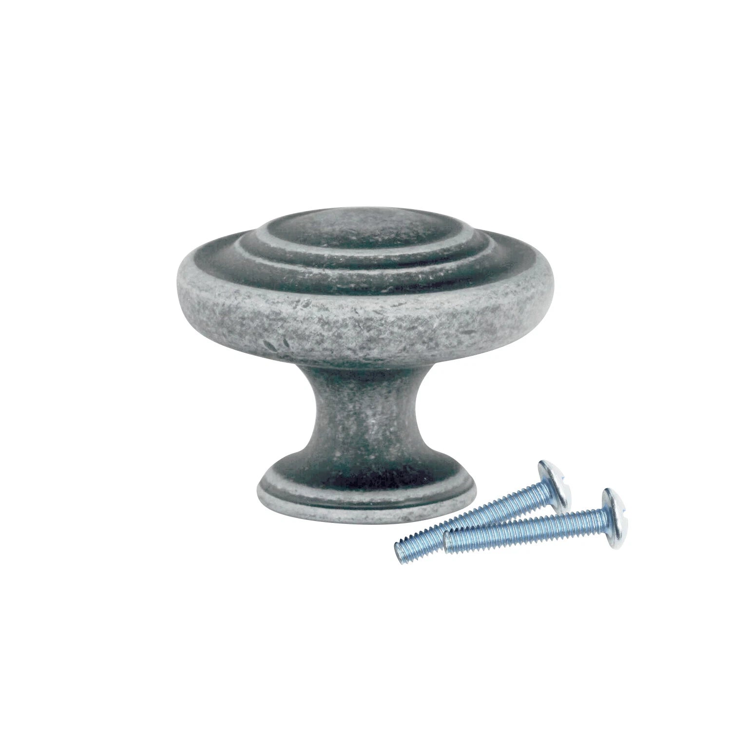 Saturn Round 1-11/32" Ash Gray Kitchen Cabinet Dresser Knob K70134ag