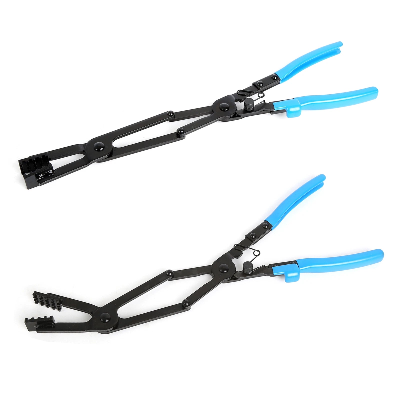 Universal Straight Long Hose Clamp Plier + Angled Long Hose Clamp 17" Long Reach