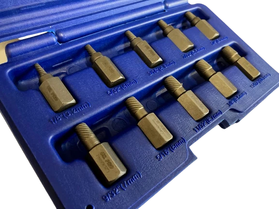 1/2" Screw Stud Extractor Remover Set Reverse Thread Easy Out
