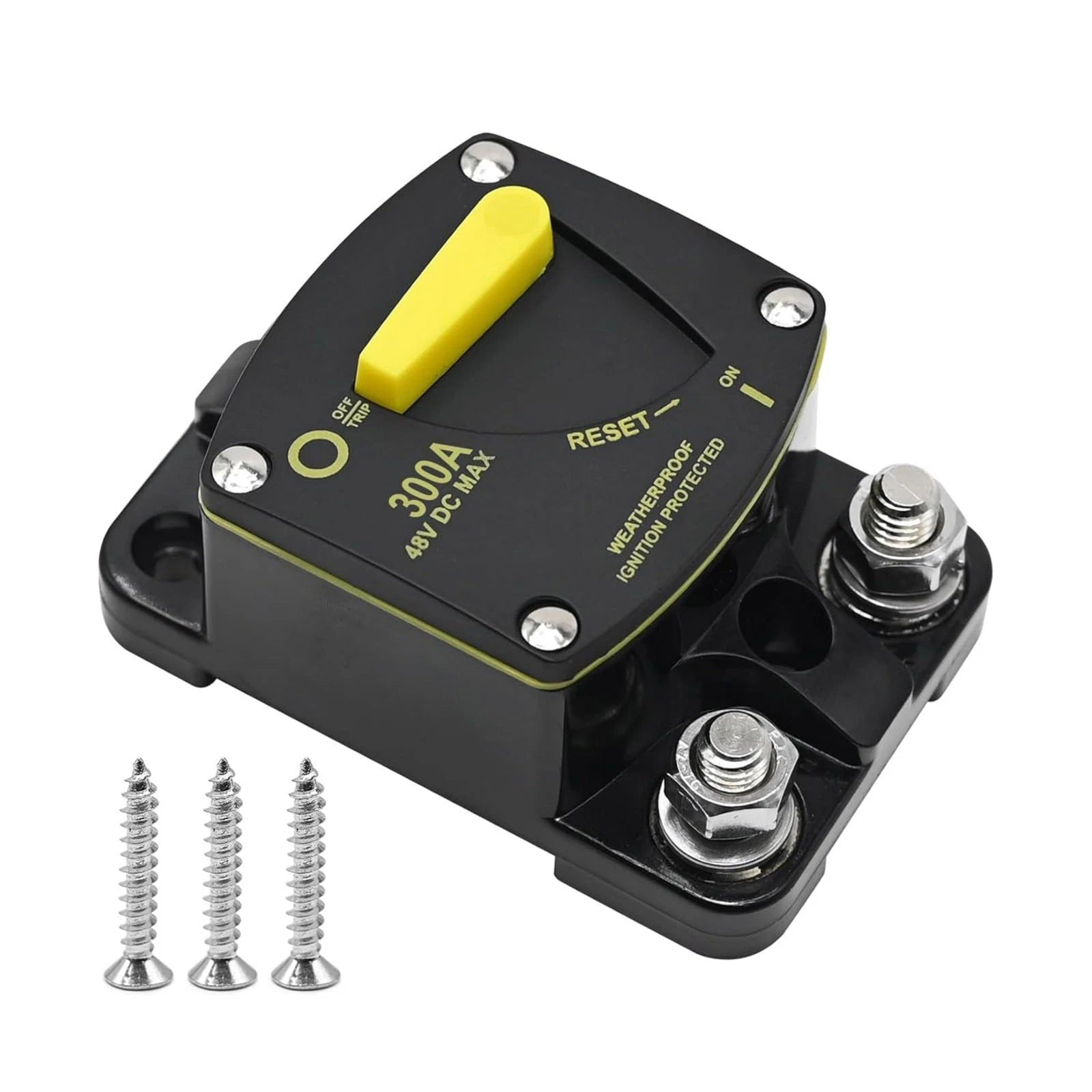 300 Amp 12-48V Dc Circuit Breaker For Car Audio Rv Marine Boat Truck