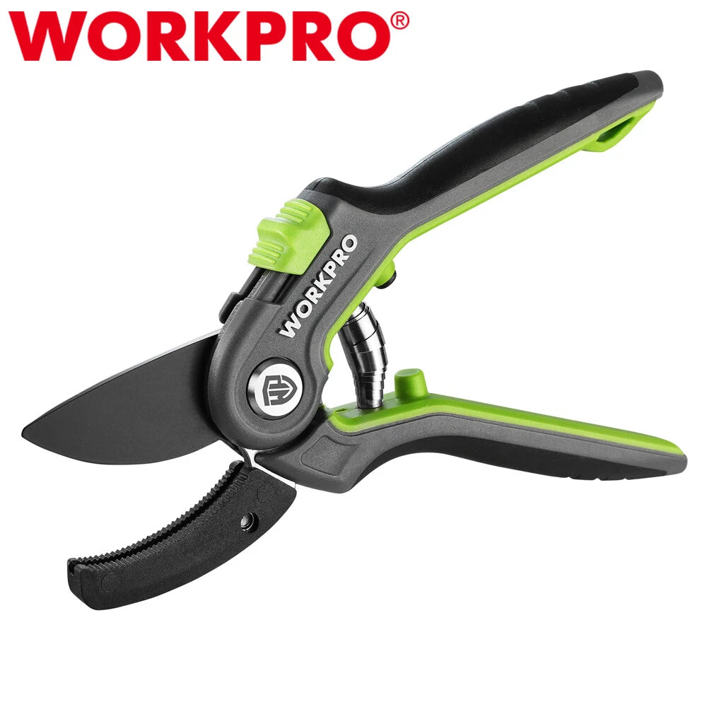 Workpro 8-in Anvil Pruning Shears Gardening Hand Pruner W/sk5 Steel