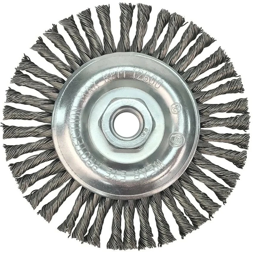 5" x 5/8-11" Stringer Bead Wire Wheel For Angle Grinder (Carbon Steel)
