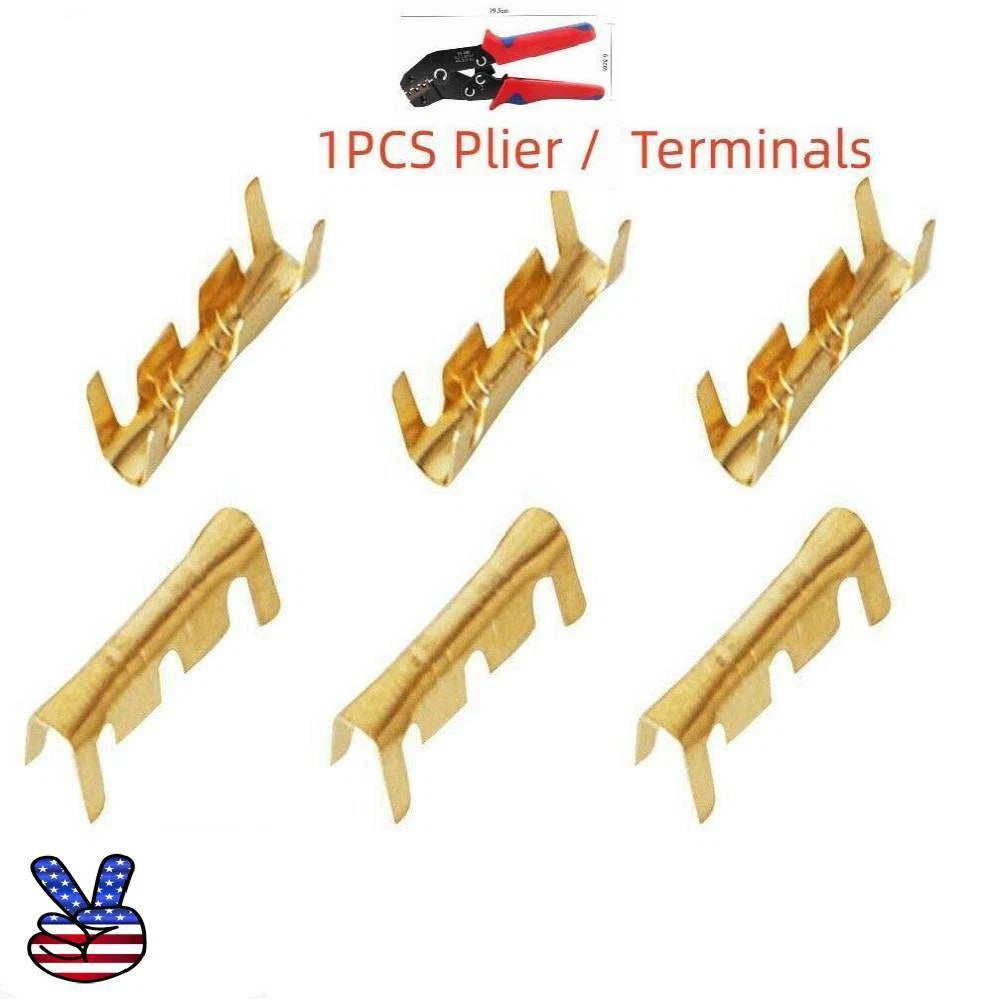 Car Brass Copper 0.5-1.5mm² Crimp Electrical Connector Wire Terminals