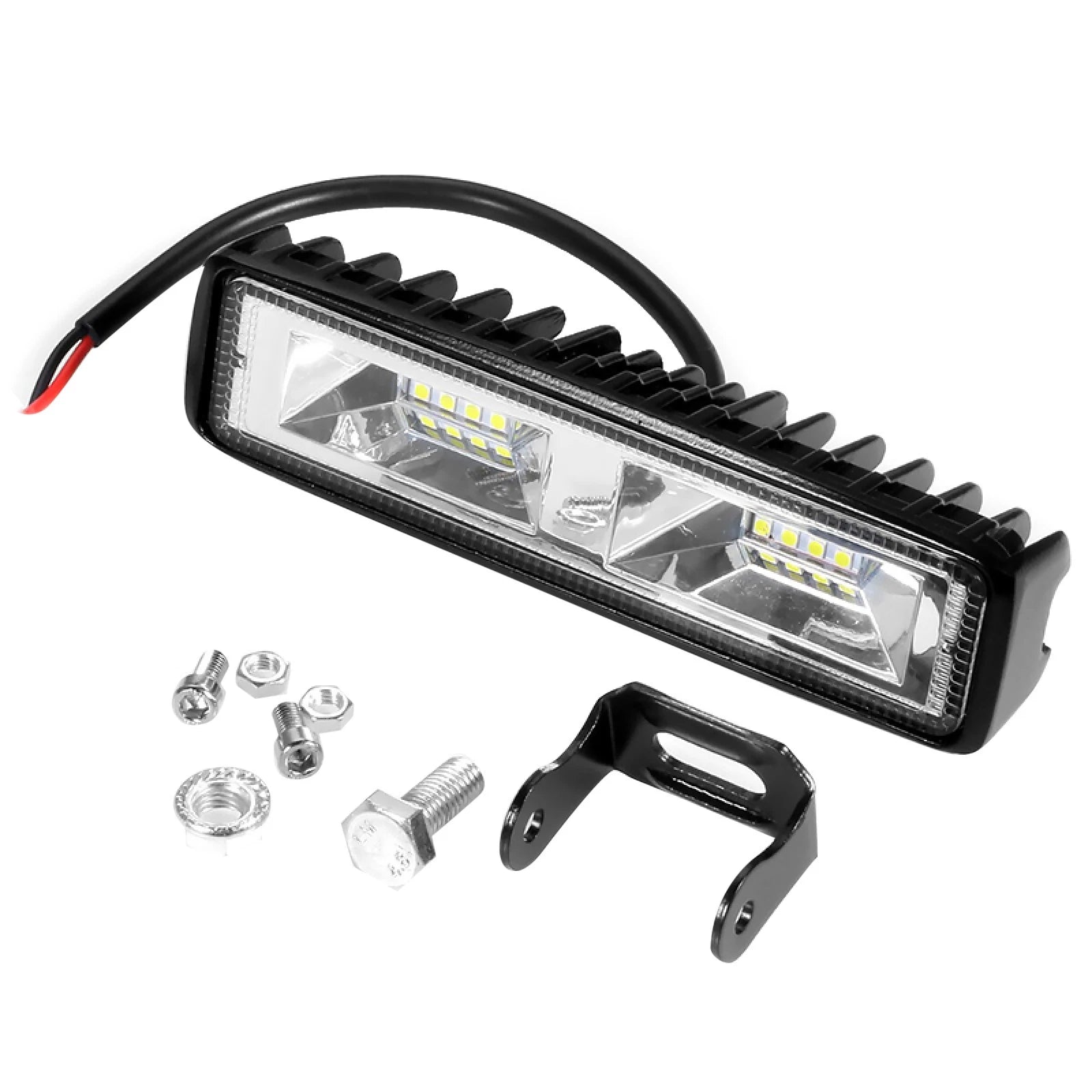 16 Led Flood Work Light Bar For Car Suv Jeep Vehicle Driving Fog Lamp