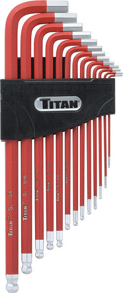 Titan 13-Piece SAE Extra Long Ball End Hex Key Set by Titan