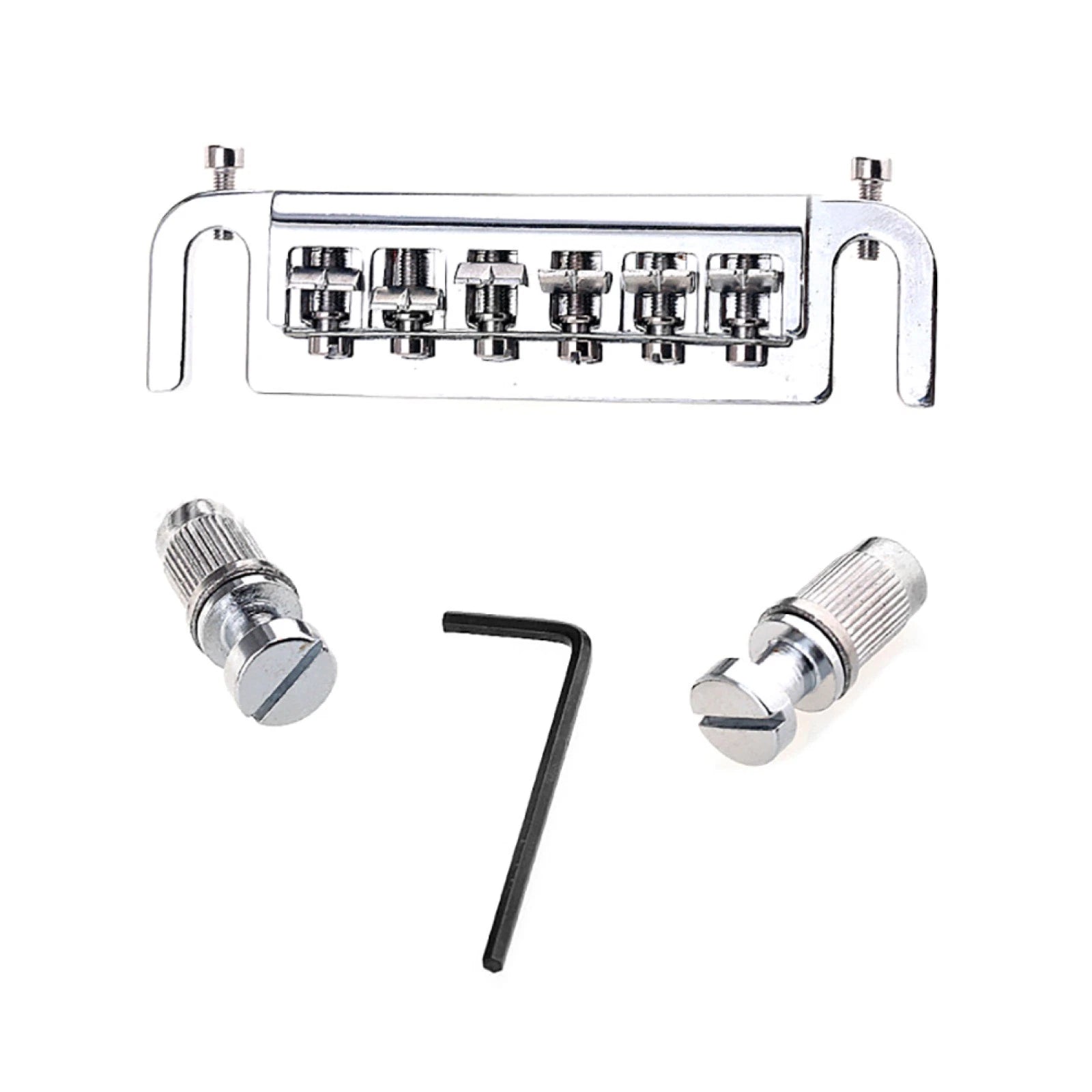 Zinc Alloy Adjust Wrap Around Electric Guitar Bridge Stop Tailpiece