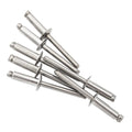 Stainless Steel Domed Head Open End Pop Blind Rivets 1/4" M6.4