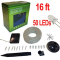 16 Ft Solar Powered 50 Led Rope Light Auto On Off Water Resistant