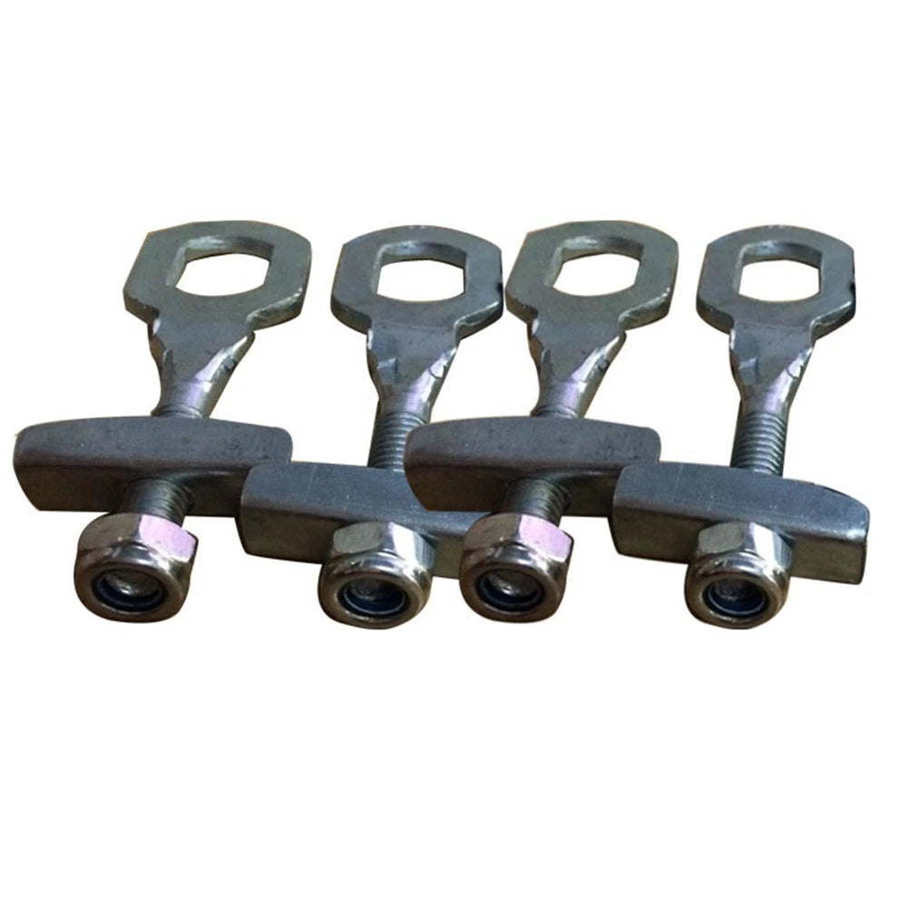 Bike Chain Tensioners Bicycle Chain Adjuster Silver Steel Tightness