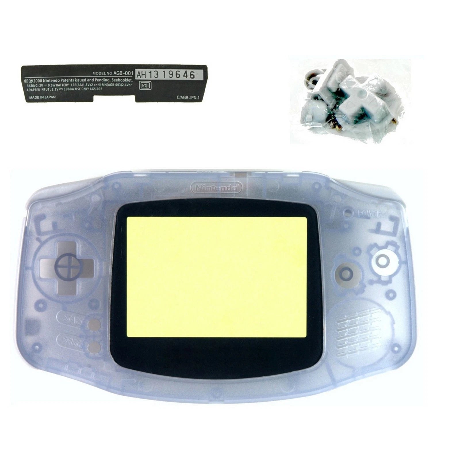 New Transparent Full Housing Shell Case Pack For Nintendo Gameboy