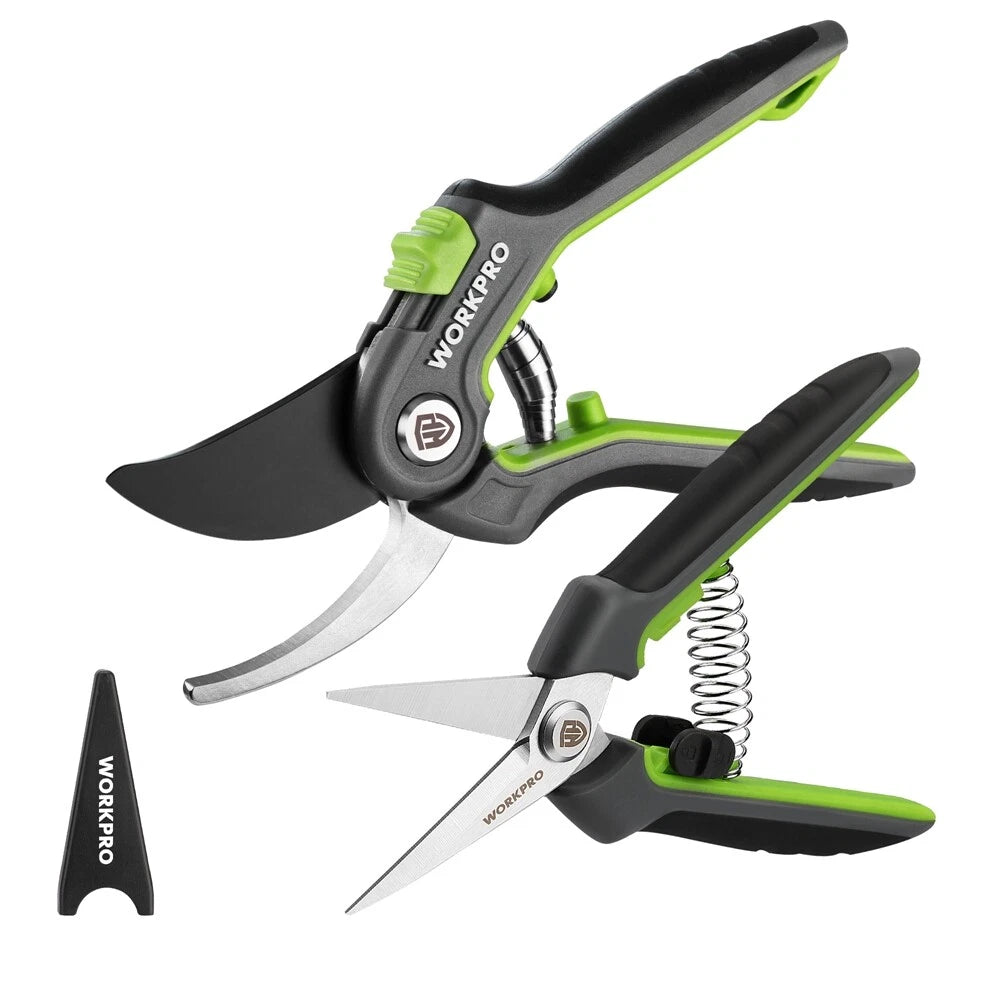 Garden Pruning Shear 2pack 8" Bypass Pruning Shear 6.25" Straight
