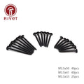 1set Flat Head Self Tapping Screw M3.5 Drywall Wood Black Phillips