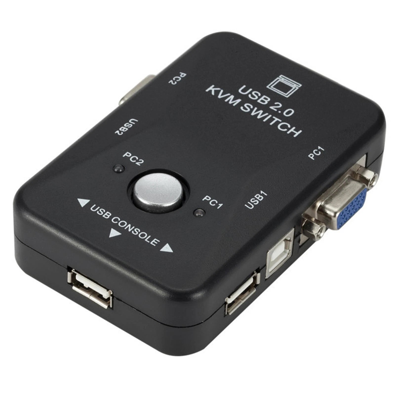 Usb 2 Ports Kvm Key-press Switch Device Keyboard Monitor For