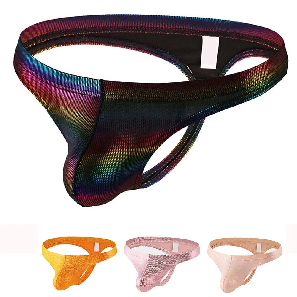 Mens Low Waist Breathable G Strings Underwear With Comfortable Pouch