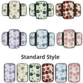 Plush Fleece Womens Car Armrest Cover Winter Floral Design With