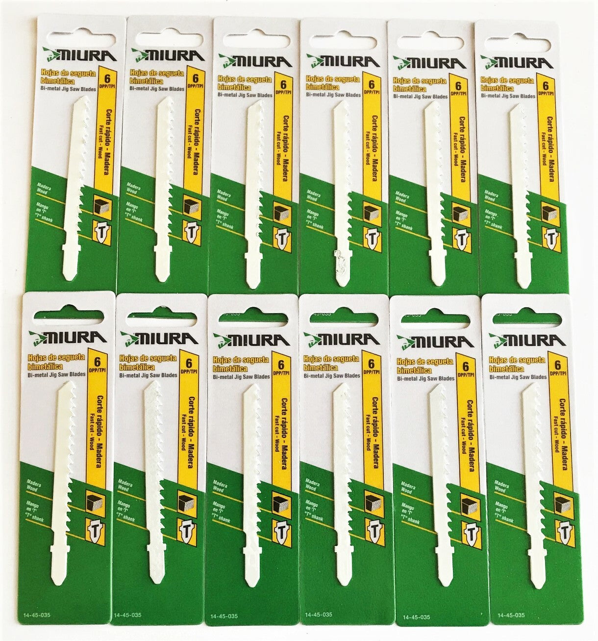 Miura 6 TPI T-Shank Jig Saw Blades