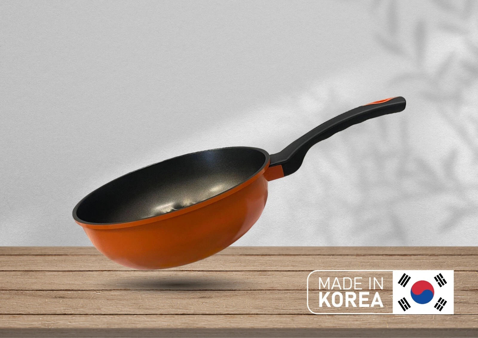 Made In Korea-3d Diamond Coating Nonstick Wok Frying Pan 10" Dia. X