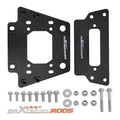 UTV Winch Mount Kit For Kawasaki KRX 1000 2020-2025 Black 4 Hole 3"x 6 5/8"
