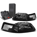 For 1999-2004 Ford Mustang Pair Black/clear Corner | Built Supply Co