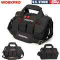 Workpro 12'' Storage Tool Bag Close Top Wide Open Mouth Polyester