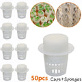 Set Hydroponics Plant Grow Net Cup Mesh Aquaponic Mesh Pot Basket