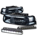 Smoked Housing Clear Lens Headlight/lamp<wbr/>+LED | Built Supply Co