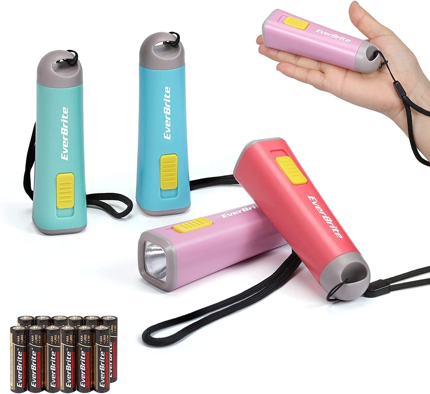 EverBrite Kid Flashlight Mini LED Pocket Pen Light Plastic T