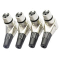 Adjustable Right Angle 3 Pin Xlr Female Connector Positions Adapter