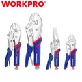 WORKPRO 4PC Locking Pliers Set 6-1/2" Long Nose and Standard by WORKPRO