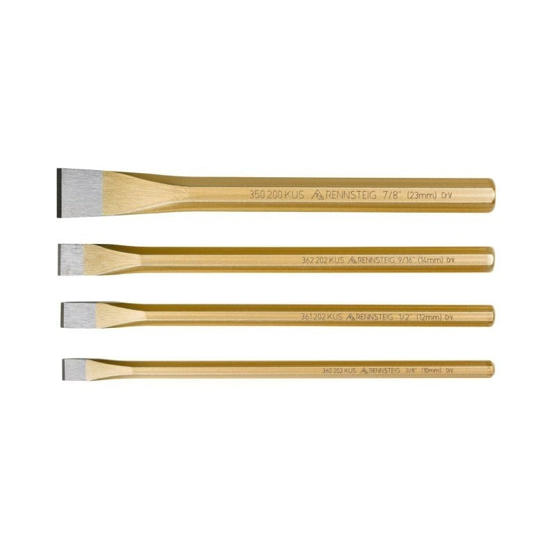 Rennsteig 4pc Cold Chisel Set 3/8"-7/8"