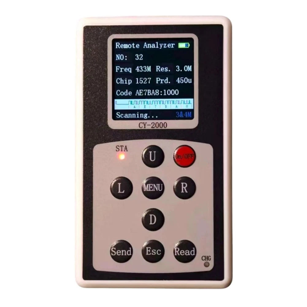 Cy2000 Wireless Remote Analyzer For Remote Controls 433mhz Pt2262