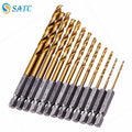 65PCS Titanium Metal HSS-G M2 Twist Drill Bit Set by Unbranded